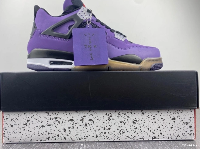 HYPE 766296 Purple 4 Retro Scott Travis Jordan Family) LN4 (Friends and 0822
